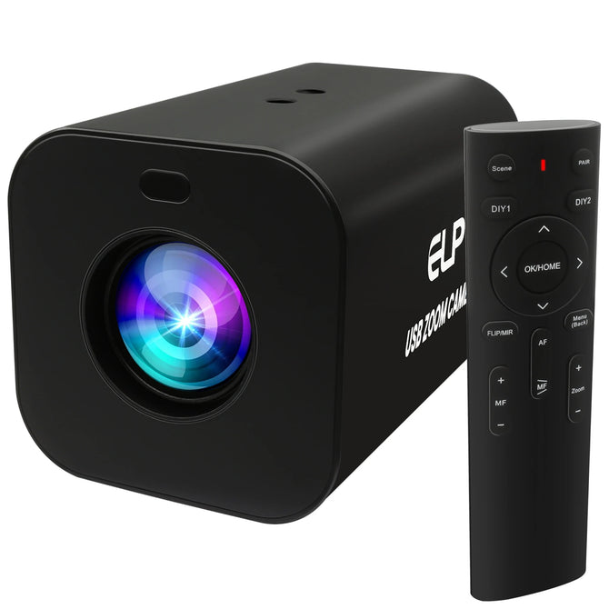 ELP 4K HDMI 12X Zoom USB Camera Instant Zoom H.265 H.264 1080P 60fps With 2.4G Remote Control Webcam UVC for Video Live Stream