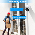 Tuya 6MP HD IP Camera POE Outdoor H.265 Surveillance Dome CCTV Camera Motion Detection Color Night Vision Security protection
