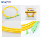 1M SC APC UPC FC APC Optical Fiber Patch Cord 3.0mm PVC G652D Fiber Jumper Simplex SM FTTH Optic Cable Fibra Optica Customized