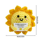 Crochet Ornament Office Desk Accessorie Crochet Figurine Decoration Handmade Woven Animals Kindergarten Decor Birthday Gifts