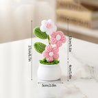 Crochet Flowers Artificial Eternal Flowers Wedding Gifts for Guests Woven Flowers Sunflowers Mothers Day Gift Parents' Day Gifts