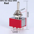 1/2/5PCS SPDT DPDT Reset Latching Toggle Switch 125V6A MTS-302 Mini Miniature Toggle Switch MTS-403 ON-ON Mini Toggle Switches