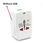 All in One Universal International Plug Adapter 2 USB Port World Travel AC Power Charger Adapter AU US UK EU Converter