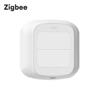 Tuya WiFi ZigBee Smart Scene Wireless Switch Push Button Controller Automation Scenario 2 Gang Smart Home Gadgets Smart Control