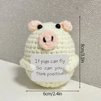 Crochet Positive Potato Desk Accessories Crochet Dolls Funny Gifts Office Interior Home Decor Christmas New Year Gifts