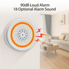 Tuya Zigbee WiFi Smart Siren Alarm Sensor Smart Home Security Protection Sound Light Alert Siren Works With Tuya Smart Life APP