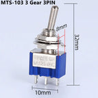 1/2/5PCS SPDT DPDT Reset Latching Toggle Switch 125V6A MTS-302 Mini Miniature Toggle Switch MTS-403 ON-ON Mini Toggle Switches