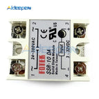 SSR-10DA 25DA 40DA 50DA 60DA SSR-10AA 25AA 40AA 60AA 100AA  DC/AC Control AC SSR White Shell Single Phase Solid State Relay