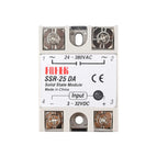 SSR-10DA 25DA 40DA 50DA 60DA SSR-10AA 25AA 40AA 60AA 100AA  DC/AC Control AC SSR White Shell Single Phase Solid State Relay