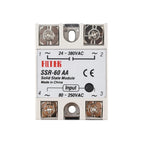 SSR-10DA 25DA 40DA 50DA 60DA SSR-10AA 25AA 40AA 60AA 100AA  DC/AC Control AC SSR White Shell Single Phase Solid State Relay