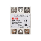 SSR-10DA 25DA 40DA 50DA 60DA SSR-10AA 25AA 40AA 60AA 100AA  DC/AC Control AC SSR White Shell Single Phase Solid State Relay