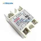 SSR-10DA 25DA 40DA 50DA 60DA SSR-10AA 25AA 40AA 60AA 100AA  DC/AC Control AC SSR White Shell Single Phase Solid State Relay