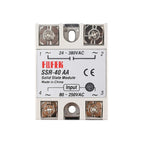 SSR-10DA 25DA 40DA 50DA 60DA SSR-10AA 25AA 40AA 60AA 100AA  DC/AC Control AC SSR White Shell Single Phase Solid State Relay