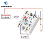SSR -10DD/25DD/ 40DD DC control DC SSR white shell Single phase Solid state relay without plastic cover