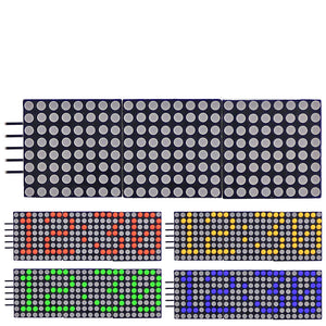 Red /Yellow /Green /Blue LED Dot Matrix 0.8 inch 8 * 24 Cascadable Display Module Driver IC MAX7219 with SPI Port for Arduino