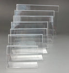 T1.2mm Acrylic Plastic Price Label Card Holders L Shaped Display Stand Sign Paper Promotion on Table