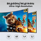 Taohome 2x2 HDMI DP KVM switch 4K 144Hz Dual Monitor Extended Display 8K USB KVM Switcher 2 in 2 out for 2 Computers 2 Monitors