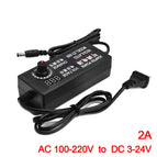 AC100-220V to DC3-24V/DC3-12V/DC9-24V Adjustable Voltage Power Adapter with Digital Display 2A 3A 5A AC to DC Voltage Adapter