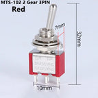 1/2/5PCS SPDT DPDT Reset Latching Toggle Switch 125V6A MTS-302 Mini Miniature Toggle Switch MTS-403 ON-ON Mini Toggle Switches