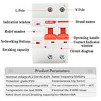 1P 2P 3P 4P TUYA  APP WIFI Circuit Breaker Timer Voice Remote Control Smart Life Automatic Intelligent Interruptor WIFI Switch