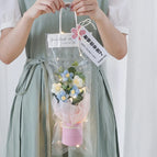 Crochet Flowers Bouquet Graduation Bouquet Knitted Flowers Artificial Flower Wedding Gift for Guests Christmas Gifts