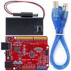 OPEN-SMART Portable SMD ATmega328P ATmega328PB DIY Board with USB Cable and 9V Battery Case Kit Compatible for Arduino