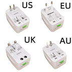 Universal Power Plug Adapter International European EU US AU UK Travel Adapter Electrical AC Charger Converter Socket Outlet