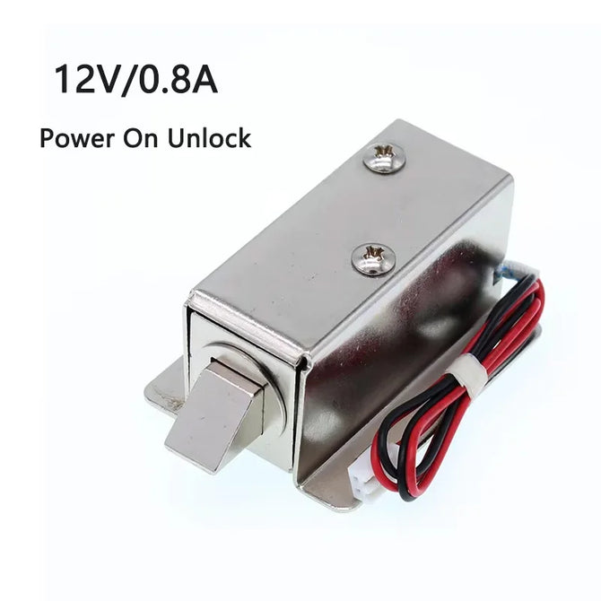 54mm Small Electric Lock DC 12V24V Electronic Lock Mini Electric Bolt Lock Electronic Door Lock Access Control Lock Drawer Lock