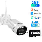 Tuya 5MP Wifi IP Camera Outdoor Wireless CCTV Bullet Security Camera Ai Human Detect HD Color IR Night Vision Audio Surveillance