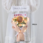 Crochet Flowers Bouquet Graduation Bouquet Knitted Flowers Artificial Flower Wedding Gift for Guests Christmas Gifts