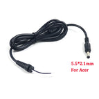 DC Power Cable Cord Connector DC Jack Charger Adapter Plug Power Supply Cable For Samsung HP Dell Sony Toshiba Asus Acer Lenovo