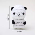 Crochet Ornament Office Desk Accessorie Crochet Figurine Decoration Handmade Woven Animals Kindergarten Decor Birthday Gifts