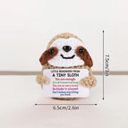 Crochet Ornament Office Desk Accessorie Crochet Figurine Decoration Handmade Woven Animals Kindergarten Decor Birthday Gifts