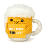 Funny Crochet Beer Handmade Ornaments Emotional Support With Card Desktop Ornament Handmade Knitte Beer Festival Gift Home Decor