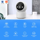 2MP 1080P Tuya APP Full Color Wireless PTZ IP Dome AI Humanoid Detection Home Security Intercom CCTV Baby Monitor