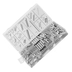 210PCS Metal Tension and Compression Springs Kit with Assorted Sizes in Storage Box for Various Equipment Maintenance Tasks