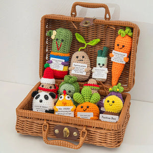 Positive Potato Ornament Desk Accessories Offices Accessories Desktop Decoration Crochet Fruits Vegetables Christmas Gift