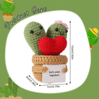 Positive Energy Potato Pocket Hug Handmade AnimalCrochet Mini Doll Funny Wool Gift for Friends or Lover Emotional Support Plant