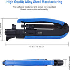 Coax Compression Tool Knoweasy Coax Crimper and Rg6 Crimping Tool for Coax Rg6 Rg59 Rg11 Cable F-connectors