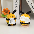 Crochet Bee Ornament Kawaii Desk Accessorie Handmade Woven Positive Potatoes Birthday Gifts for Children Kindergarten