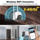 6MP TUYA IP Camera Auto Tracking 5G/2.4G WiFi Video Surveillance Camera Outdoor Indoor IP66 Security Protection Smart Life APP