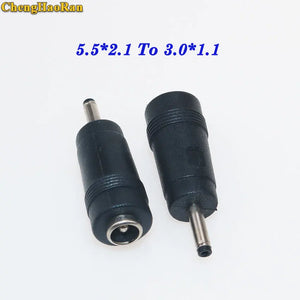 ChengHaoRan DC Power 5.5*2.1 female to 3.0*1.1 4.0*1.7 5.5*2.1 5.0*3.0 5.5*2.5 male plug Converter Laptop Adapter connector