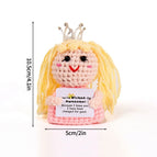 Crochet Ornament Office Desk Accessorie Crochet Figurine Decoration Handmade Woven Animals Kindergarten Decor Birthday Gifts