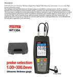 WT130A Ultrasonic Thickness Gauge Meter Digital Width Measuring Instruments 1.00-300.0mm High Precision Thick Gauge