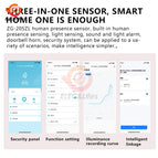 ZigBee 3.0/Tuya Wifi Human Presence Sensor 5V MMwave 24G Radar With Siren Alarm Motion Lux Detection Smart Life Home Automation