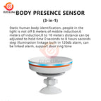 ZigBee 3.0/Tuya Wifi Human Presence Sensor 5V MMwave 24G Radar With Siren Alarm Motion Lux Detection Smart Life Home Automation