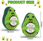 Positive Energy Crochet Doll Pocket Hug Handmade Knitted Plush Potato Plant Avocado Bee Turtle Duck Funny Emotional Support Gift