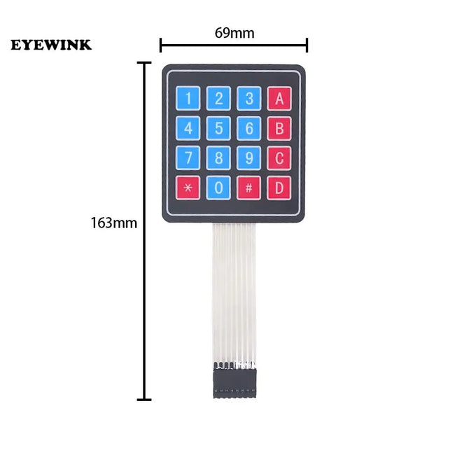 1PCS 4*4 Matrix Array/Matrix Keyboard 16 Key Membrane Switch Keypad