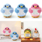 Positive Crochet Animals Ornament Desk Accessorie Offices Accessories Handmade Woven Figurine Gifts Birthday Wedding Gifts