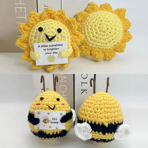 Crochet Positive Potato Desk Accessories Crochet Dolls Funny Gifts Office Interior Home Decor Christmas New Year Gifts